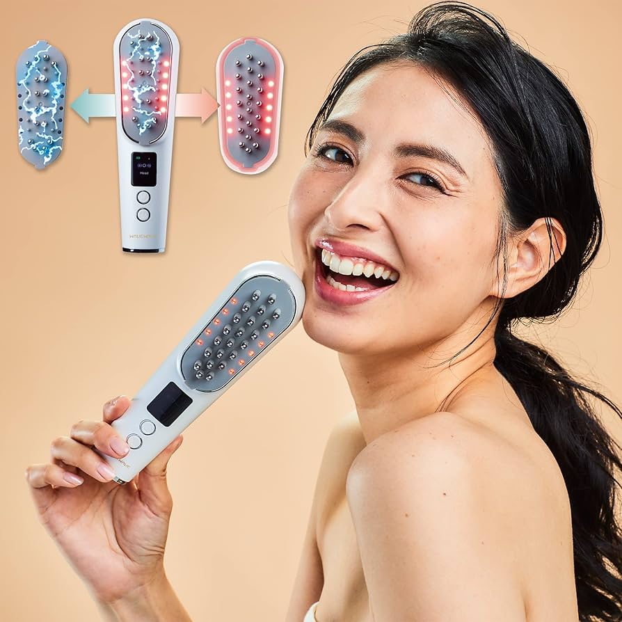 Amazon.co.jp: WAVEWAVE 公式 EMS頭皮ブラシ ems美顔器 顔用rf 電気