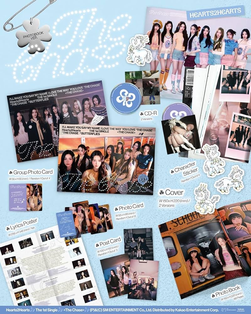 Amazon.com: Hearts2Hearts The Chase 1st Single Album with Tracking