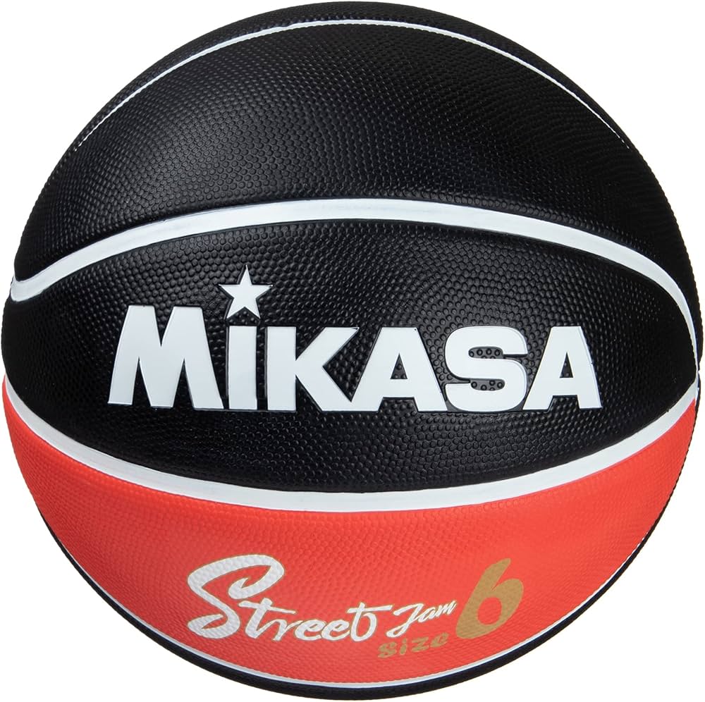 Amazon | ミカサ(MIKASA)バスケットボール6号 ゴム ブラック/レッド