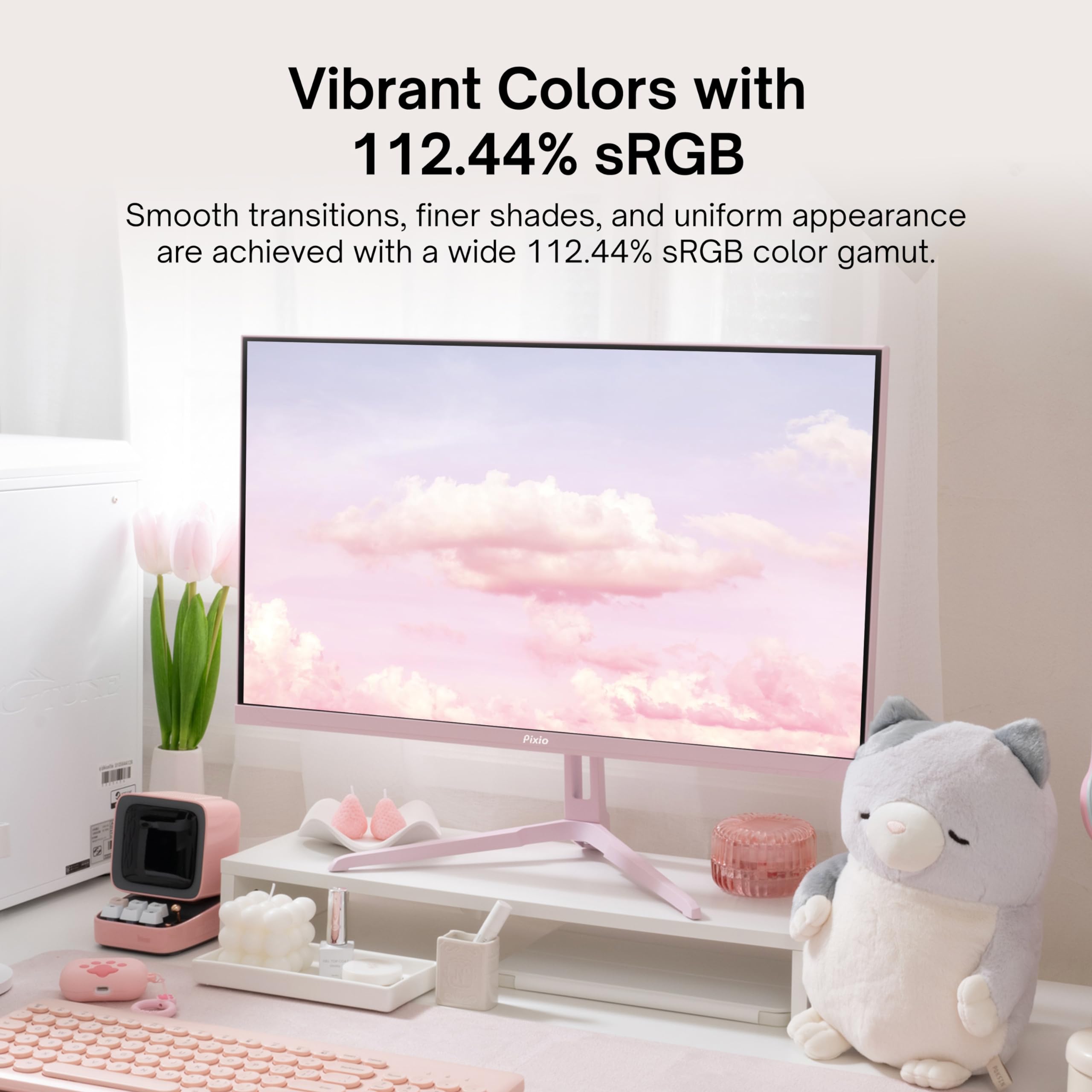 Amazon.co.jp: Pixio PX248 ウェーブピンク 24インチ 200Hz