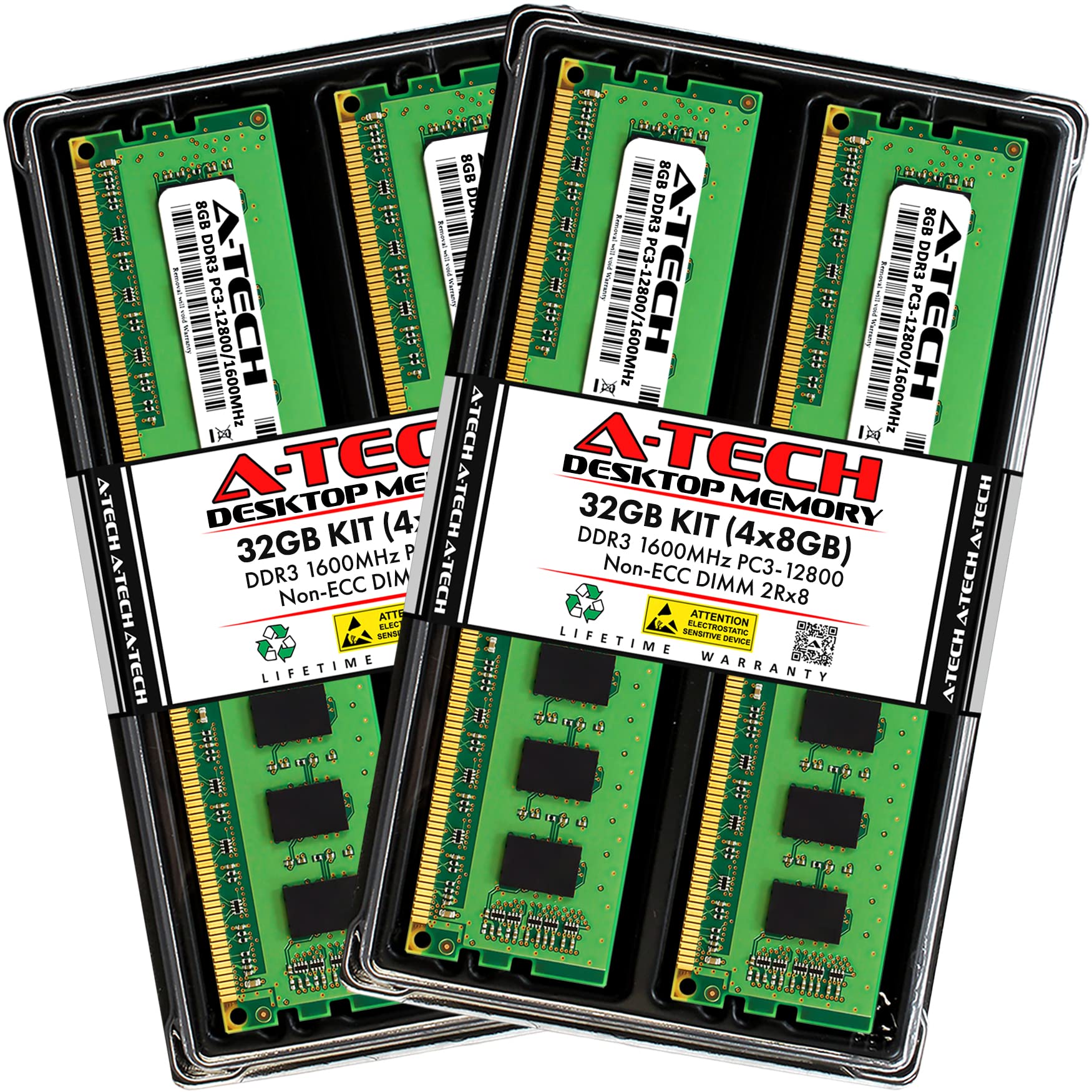 A-Tech 32GB Kit (4x8GB) RAM for Dell OptiPlex 9020, 9010, 7020