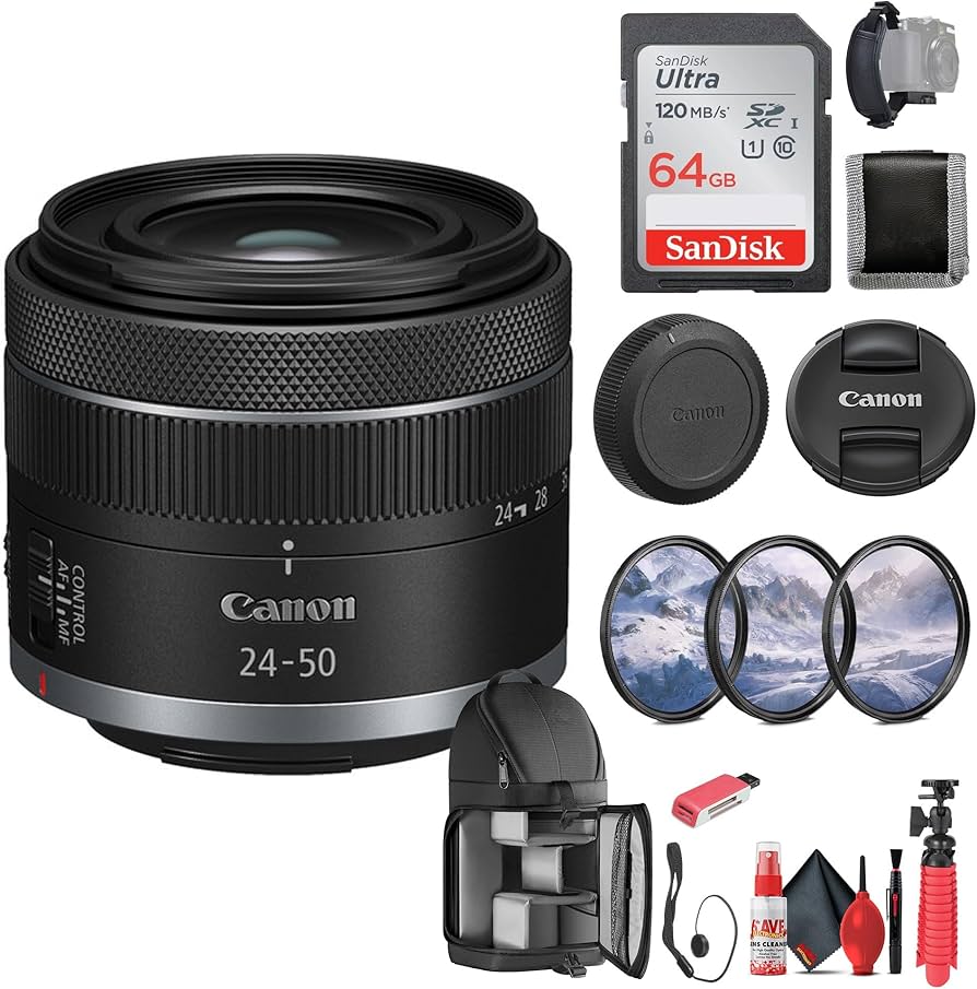 Amazon.com : Canon RF 24-50mm f/4.5-6.3 is STM Lens (Canon RF