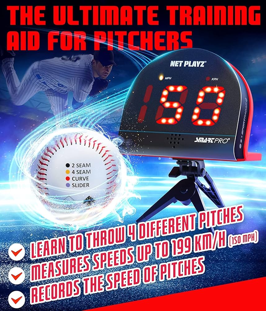 Amazon | NET PLAYZ 野球ピッチ トレーナー スピードレーダー 指配置