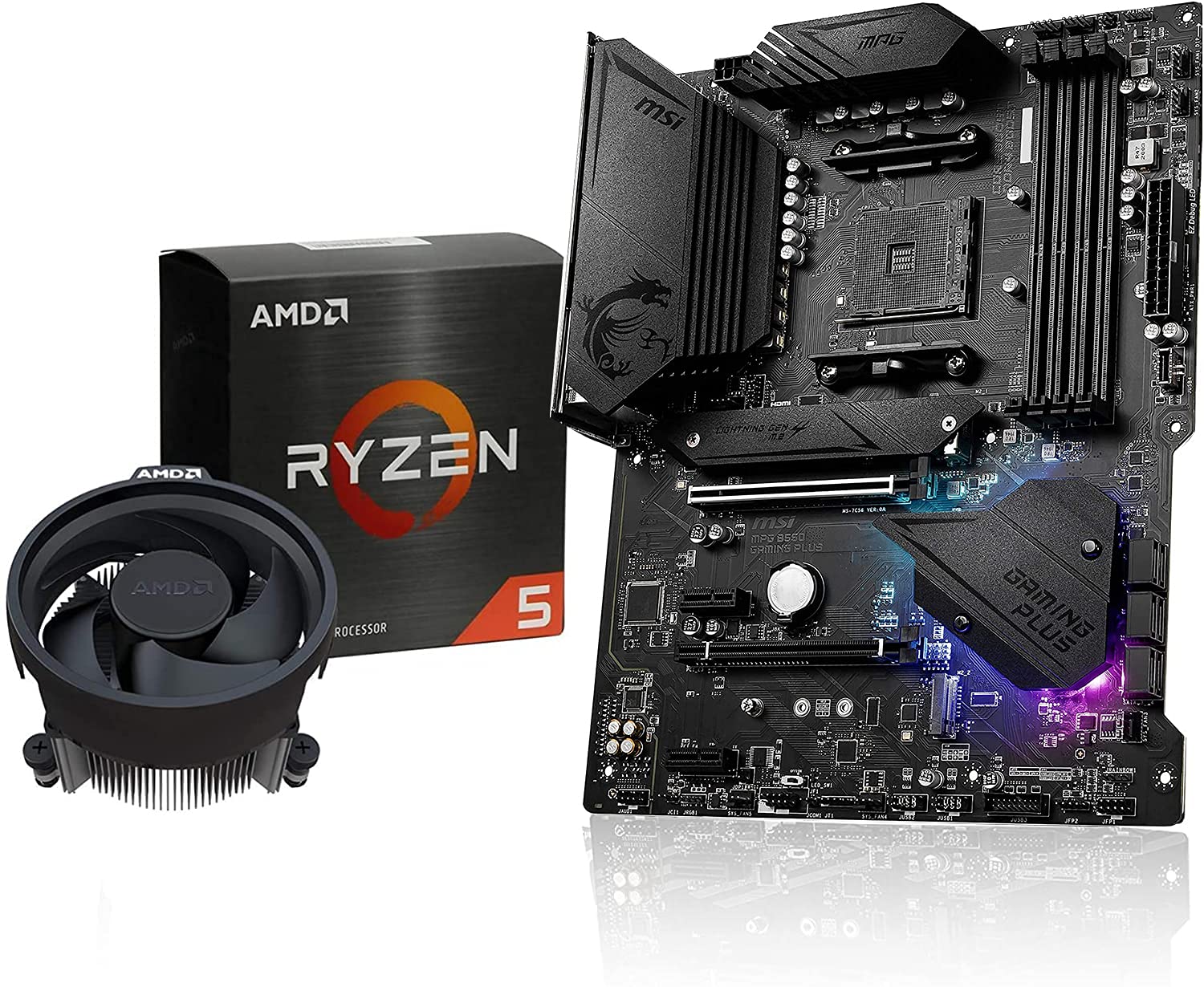 INLAND Micro Center AMD Ryzen 5 5600X Desktop Processor 6-core Up