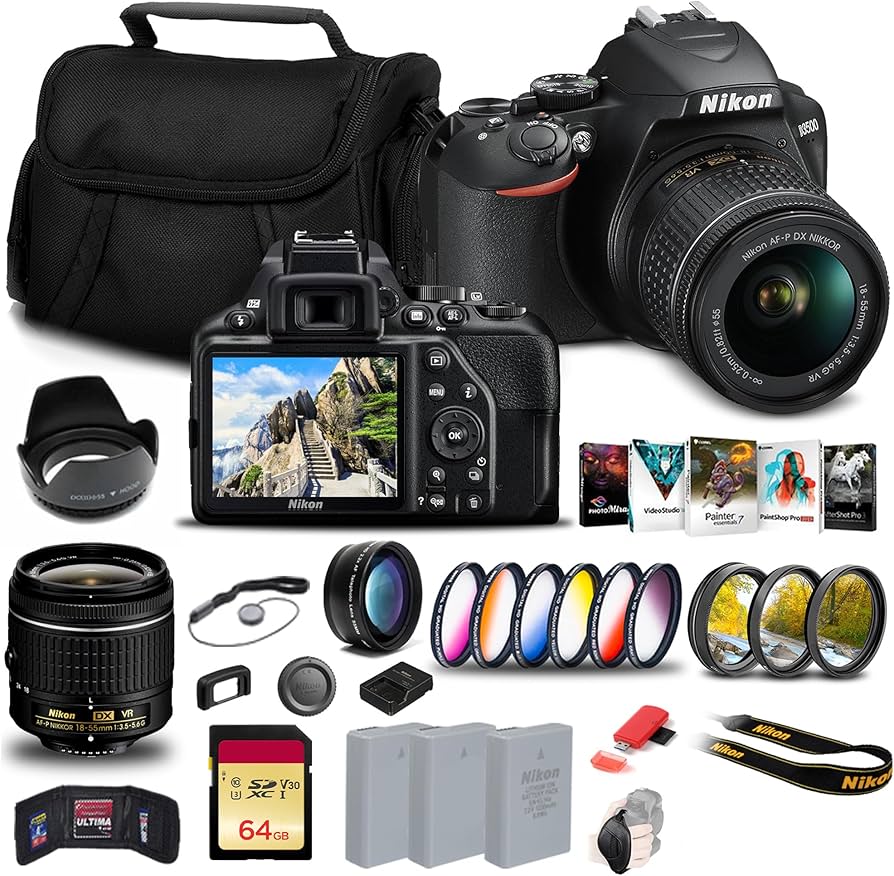 Amazon.com : Nikon D3500 DSLR Camera with 18-55mm Lens (1590) +