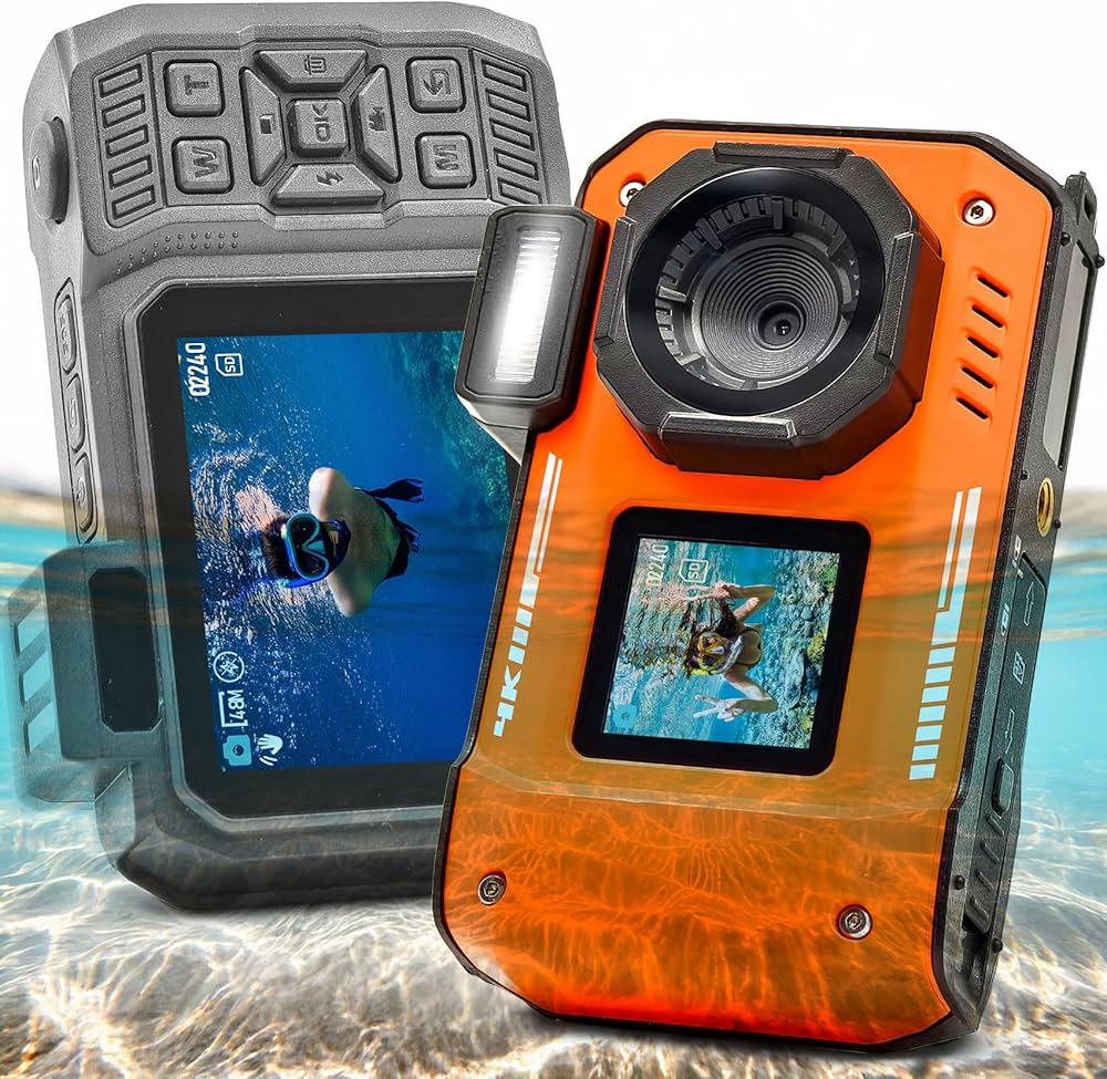 Amazon | 4K デジカメ 防水 水中カメラ 防水カメラ 10M防水 ケース不要