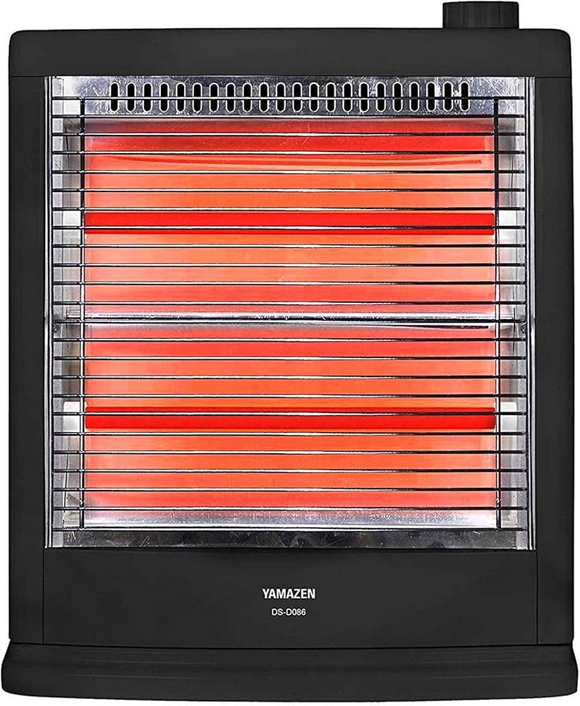 Amazon | [山善] 電気ストーブ ヒーター 小型 足元 転倒OFFスイッチ