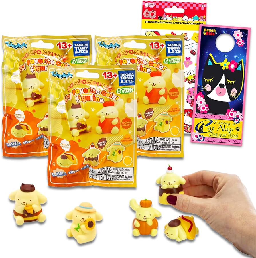 Amazon.co.jp: ポムポムプリン ミニフィギュア ブラインドバッグセット