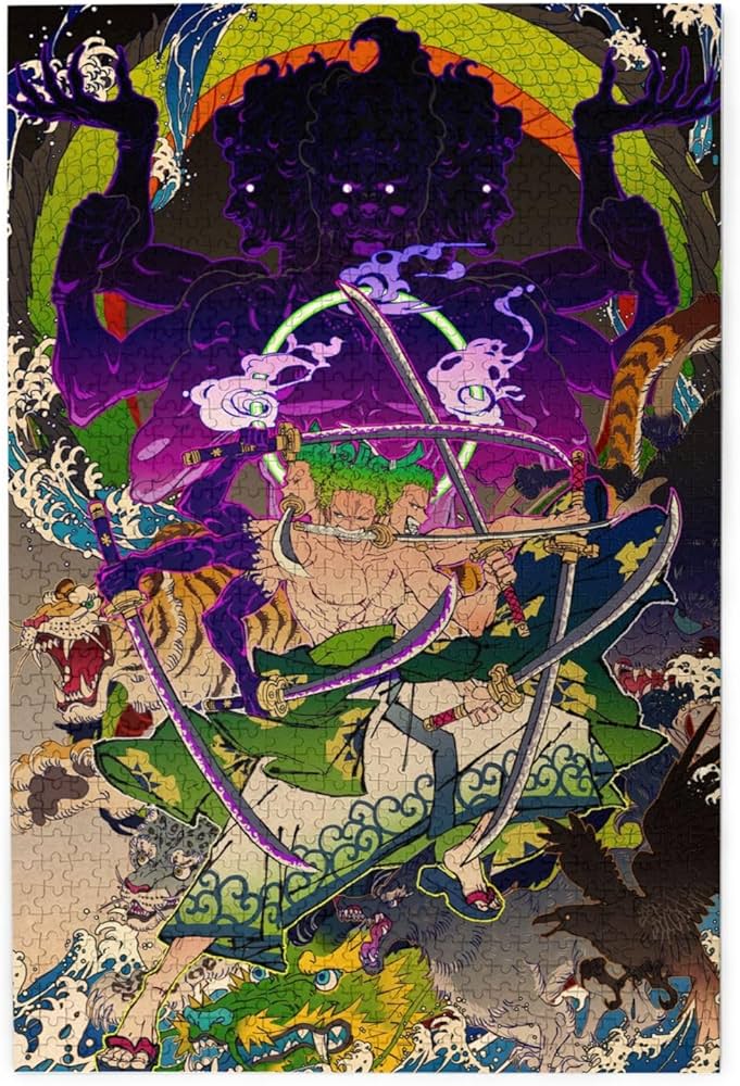 Amazon.co.jp: 1000ピース ジグソーパズル ワンピース ゾロ十郎 One