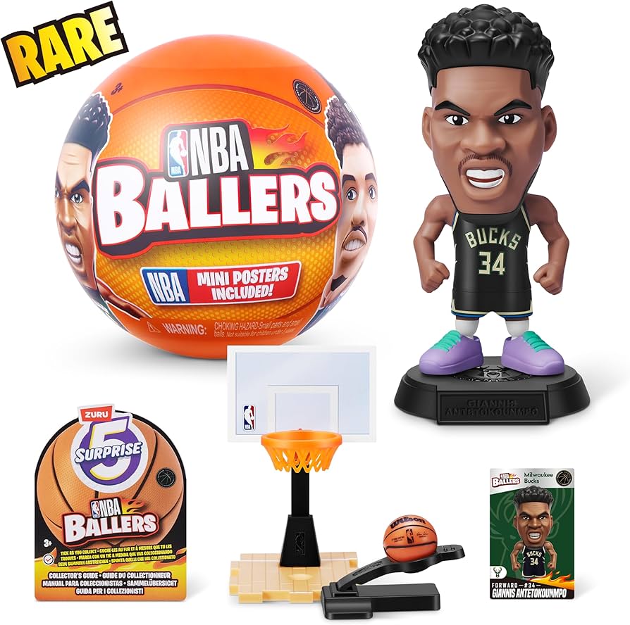 Amazon.com: 5 Surprise NBA Ballers Series 1 (2 Pack) Toy Mystery