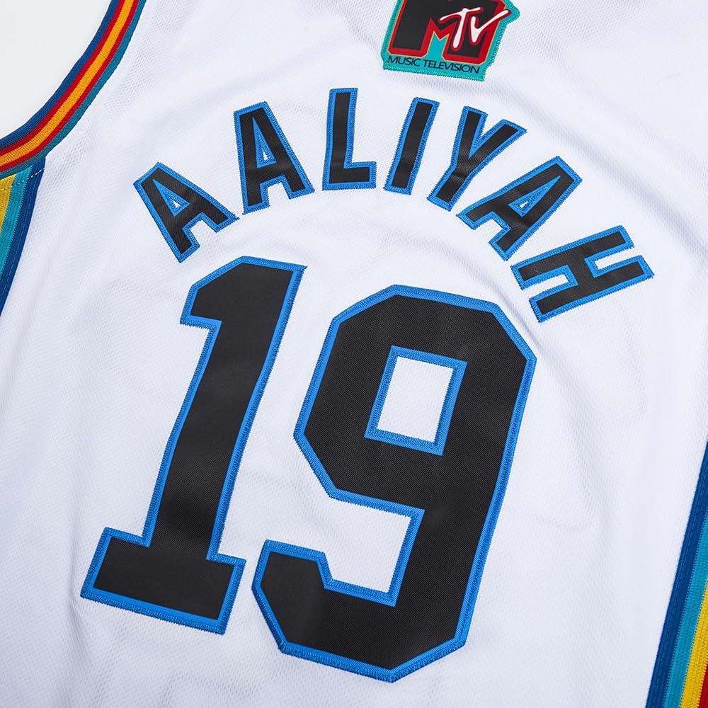Amazon.com : Afuby Aaliyah Jerseys 19 Bricklayers Rock N Jock 90s