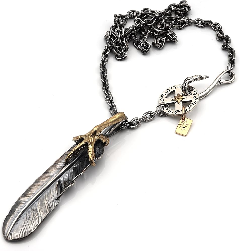 Amazon | [silver KYASYA]シルバー925 フェザーネックレス 925