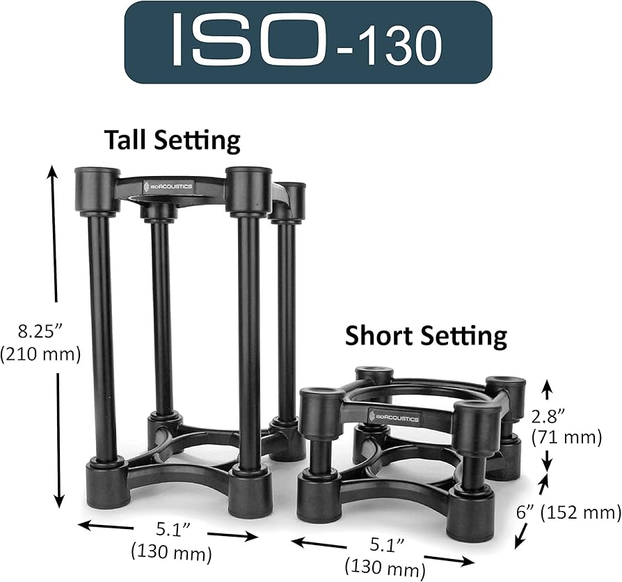 Amazon | ISO Acoustics モニタースピーカースタンド ペアセット ISO