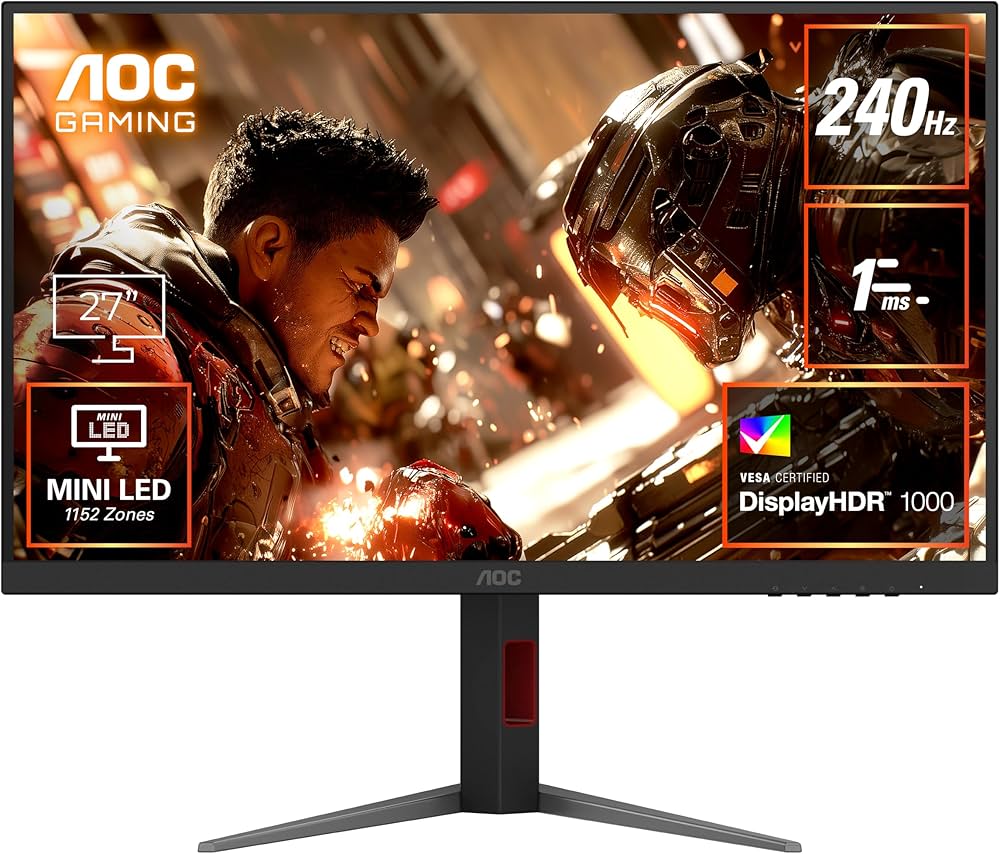 Amazon.co.jp: AOC QDミニLEDゲーミングモニター 27インチ, QHD@最大