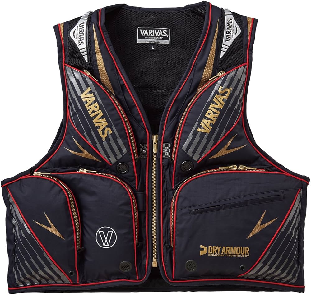 Amazon | VARIVAS(バリバス) ベスト ドライアーマー鮎 M ブラック