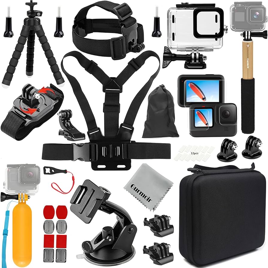 Amazon.com: Gurmoir Accessory Pack for Go Pro 13 12 11 10 9 Hero