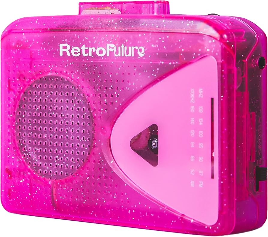 Amazon.co.jp: RetroFutureInc ポータブルピンクカセットテープ