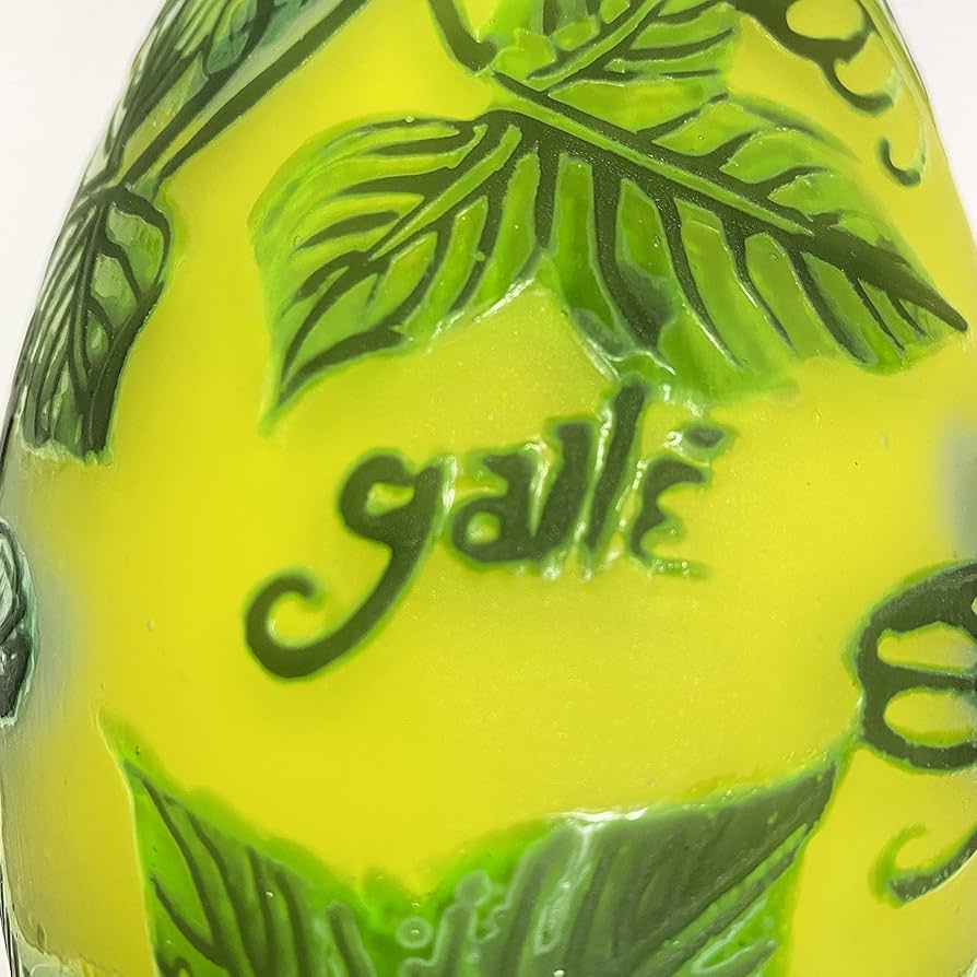 Amazon.co.jp: 【証明書付】【希少】 エミールガレ 花器 高さ25cm 幅