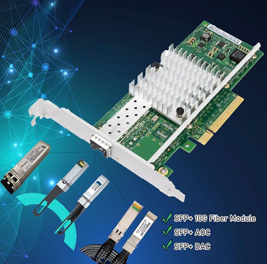 Amazon.com: 10G PCIE x8/x16 Ethernet Network Adapter Compatible