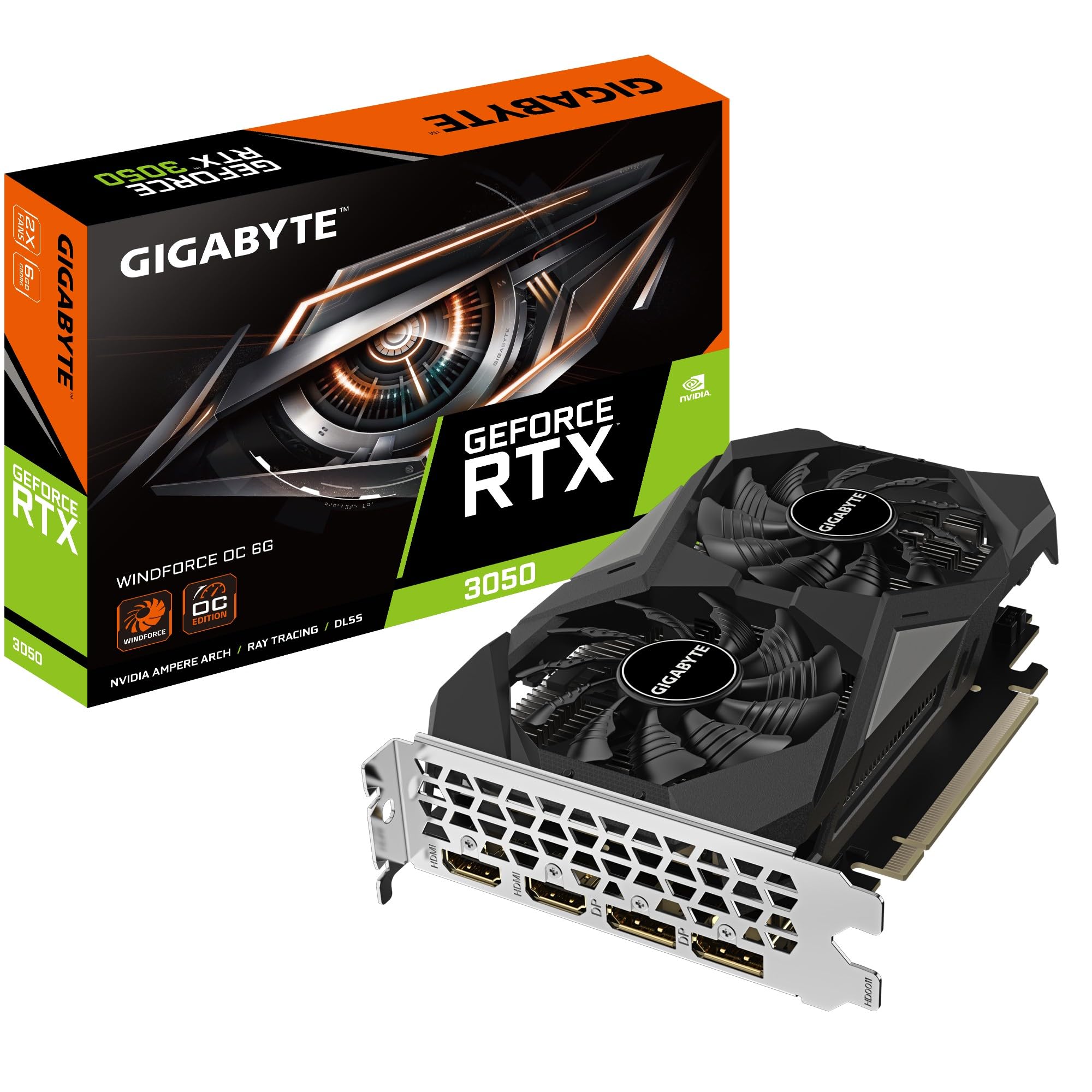 Amazon.com: Gigabyte GeForce RTX 3050 WINDFORCE OC 6G NVIDIA 6 GB