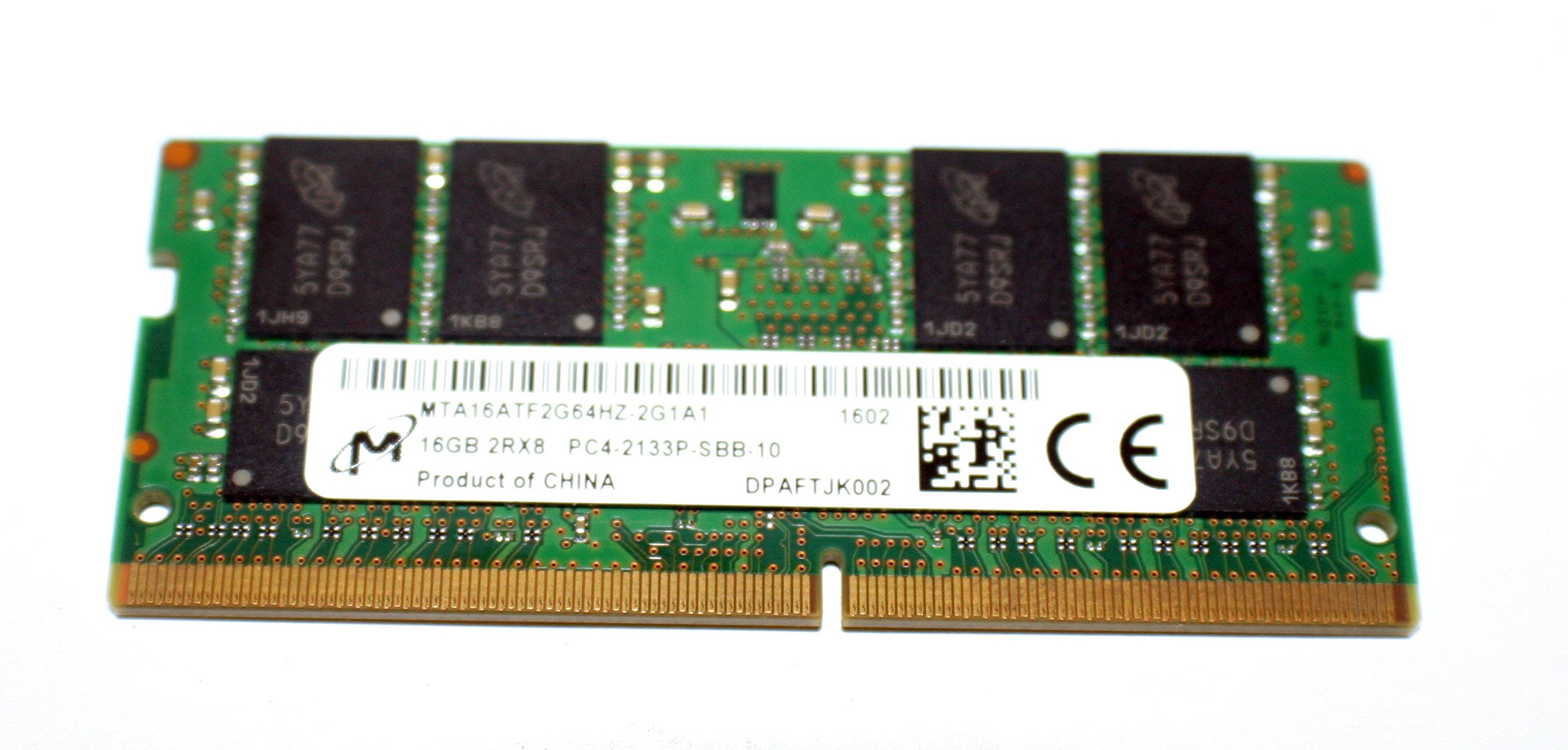 MICRON 16GB PC4-2133P 2Rx8 DDR4 So-Dimm Laptop Memory