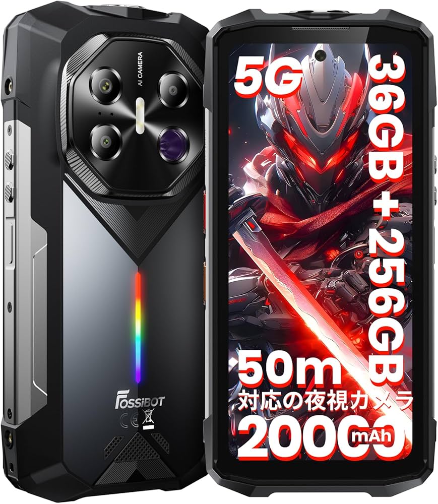 Amazon | 「5G対応」FOSSiBOT F113 SIMフリー スマホ 本体 36GB RAM+