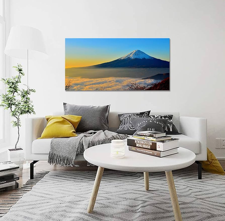 Amazon.co.jp: アートパネル 富士山 風景画 富士山の絵 ポスター 絵画