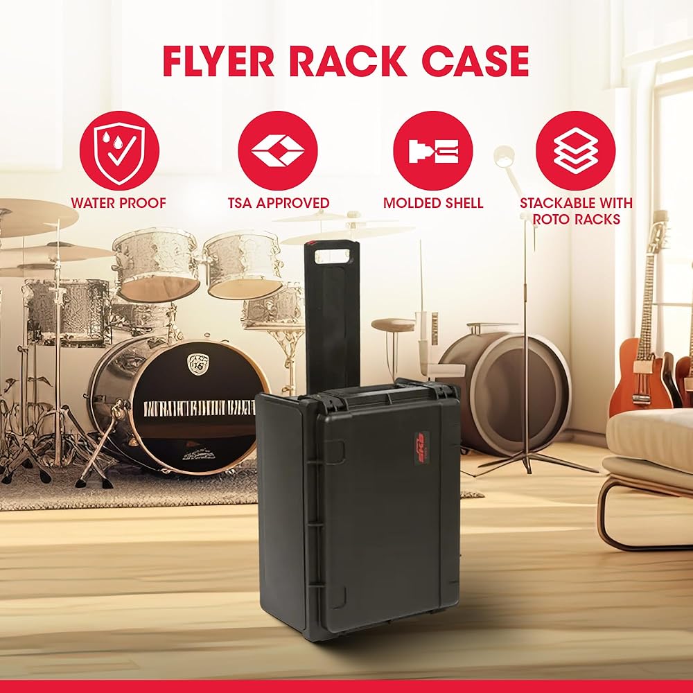 Amazon | SKB Studio フライヤーラックケース 4U - 耐久性のある