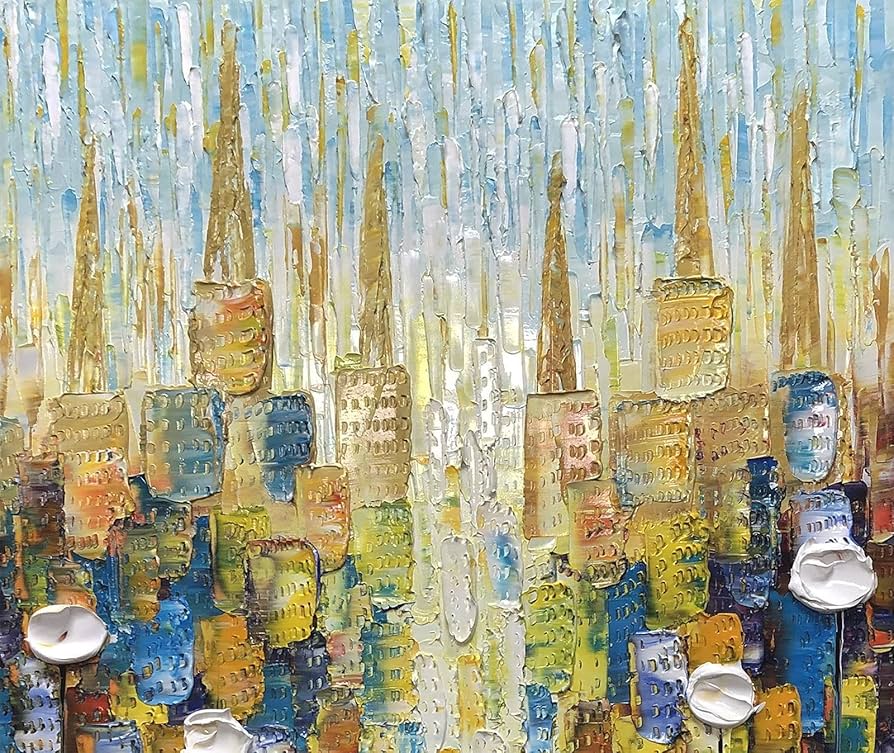 Amazon.co.jp: V-inspire 絵画 24 x 48インチ モダン抽象画