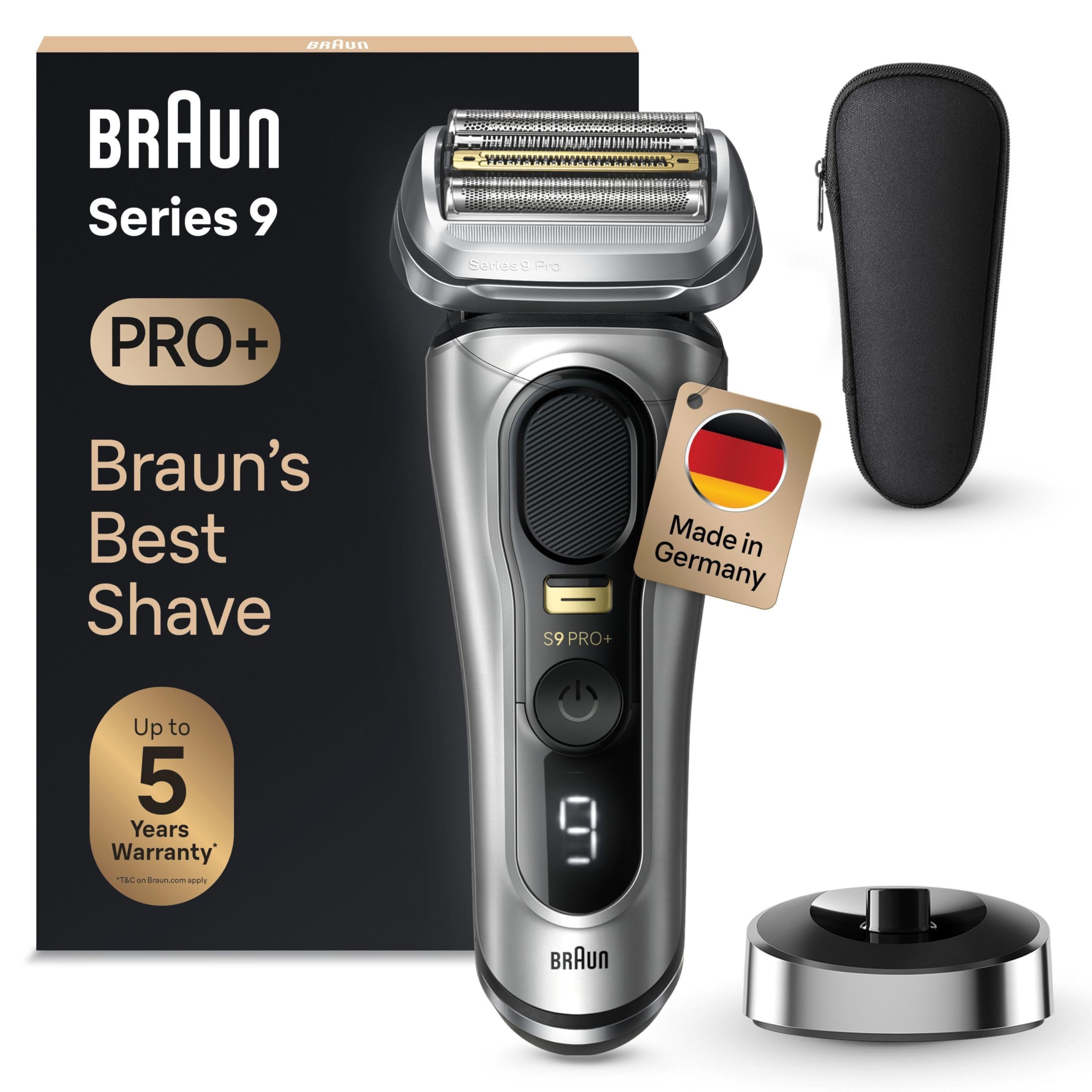 Braun Series 9 Pro+ 9517s Electric Shaver for Men, with 5 Pro
