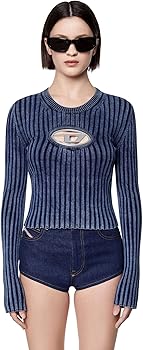 Amazon | [Diesel] (ディーゼル) レディース 長袖 トップス インディゴ