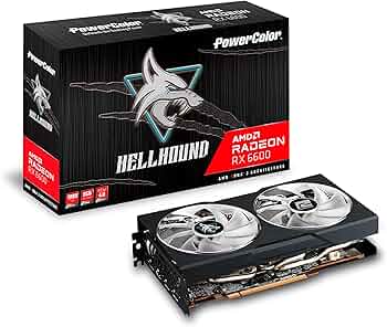 Amazon | POWERCOLOR グラフィックボード AMD Radeon RX6600 GDDR6 8GB