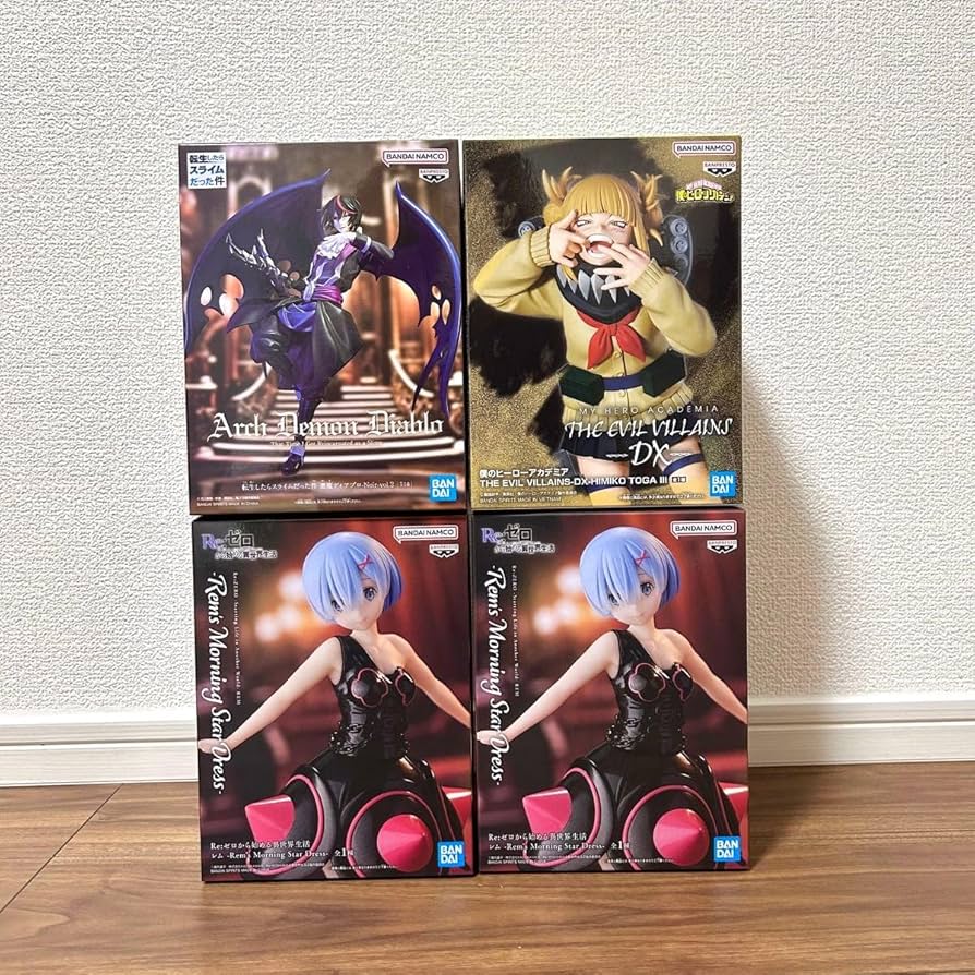 Amazon.co.jp: 転スラ・ヒロアカ・リゼロ 4点セット フィギュア