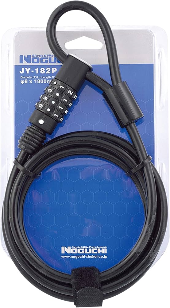 Amazon | ノグチ(NOGUCHI) 可変ダイヤル式ワイヤーロック [JY-182P