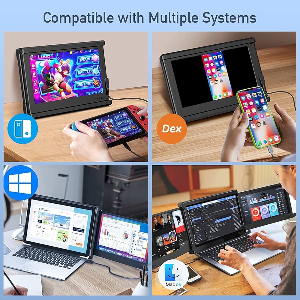 Amazon.co.jp: OFIYAA ポータブルモニター ノートパソコンスクリーン