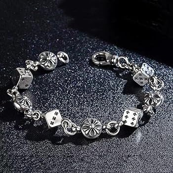 Amazon | [クロムハーツ] ブレスレット シルバー メンズ アクセサリー