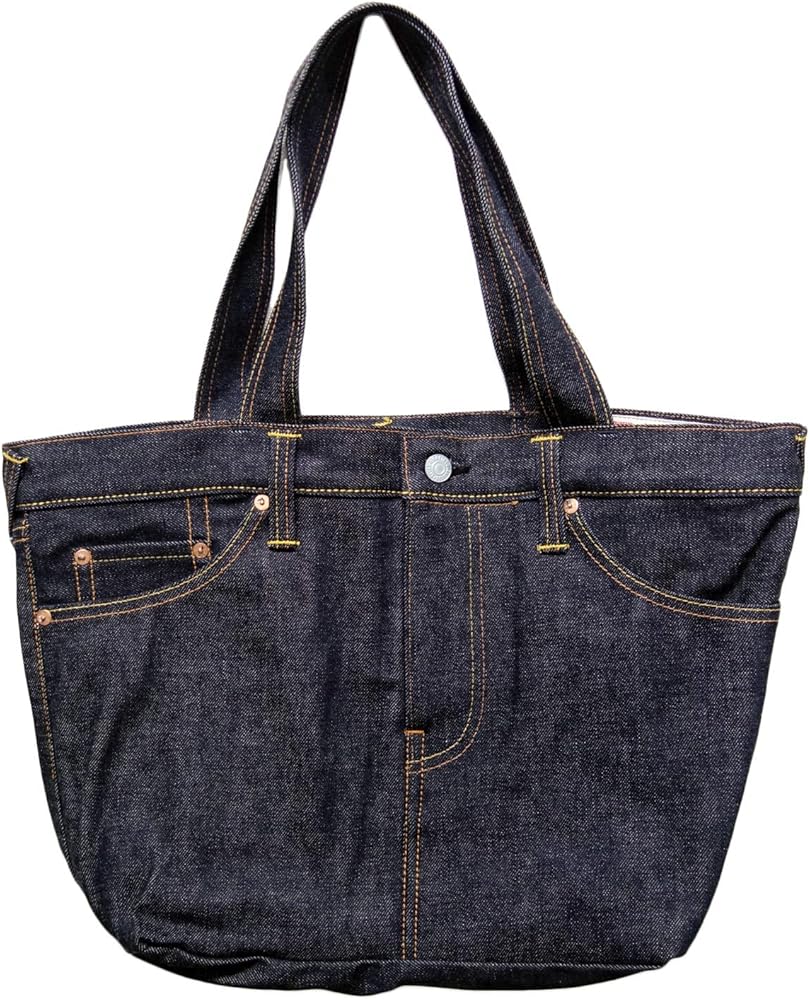 Amazon | (エヴィス) EVISUデニムトートバッグKOJIMA (F) インディゴ