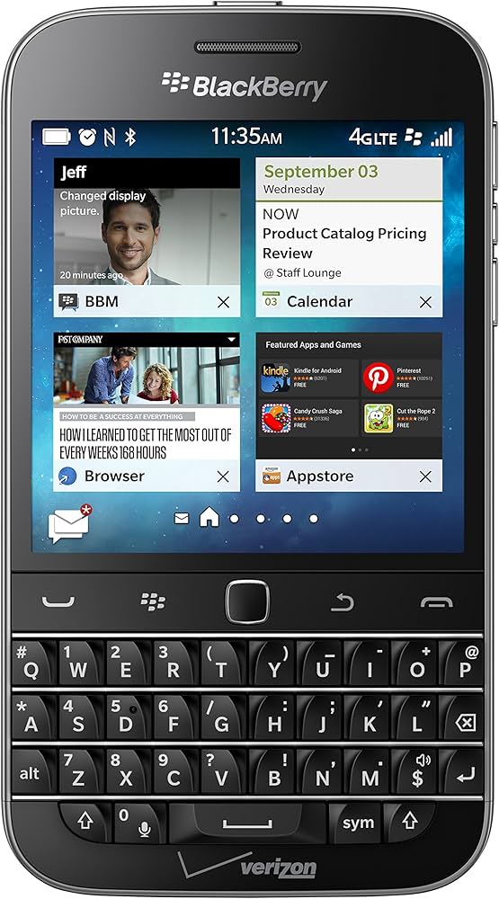 Amazon.com: BlackBerry Classic Non-Camera, Black 16GB (Verizon