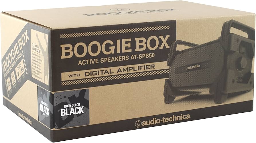 Amazon | audio-technica BOOGIE BOX アクティブスピーカー(ブラック