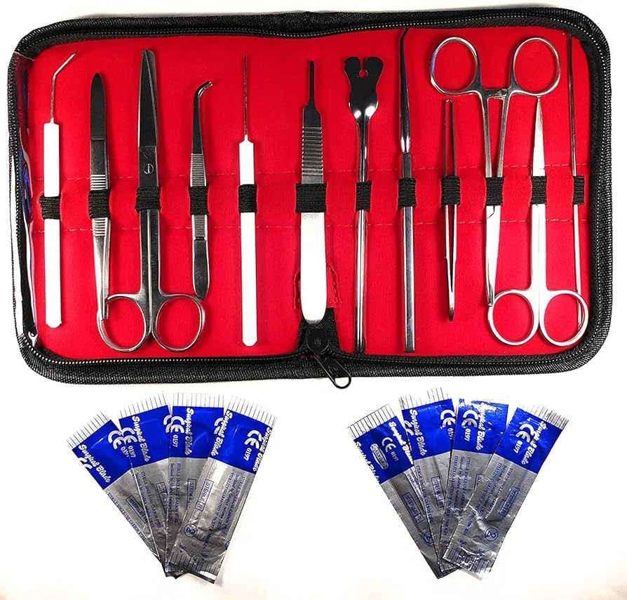 Amazon.co.jp: 解剖ツールキット、生物学実験室解剖学用の20ピース解剖