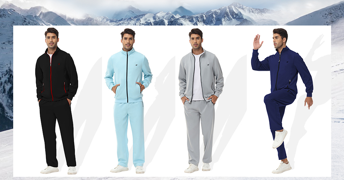 yuyangdpb Men's Tracksuits 2 Piece Outfits Full Zip Sports