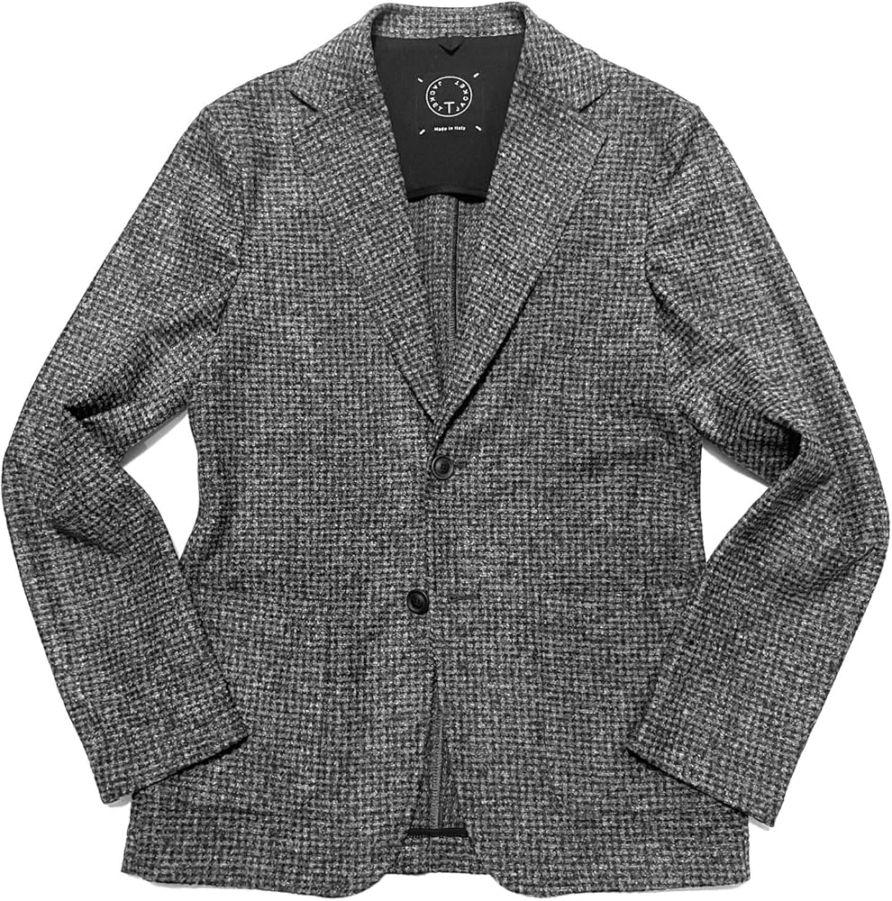 Amazon | [ティージャケット] T-JACKET メンズ 千鳥格子 ハウンド