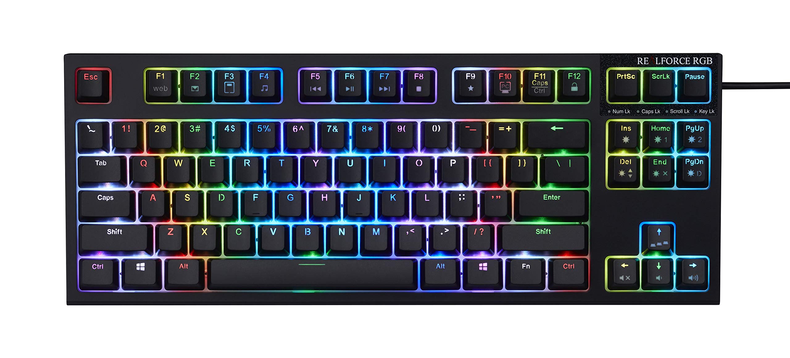 Amazon.com: Topre Realforce R2 TKL RGB Keyboard Topre 45g