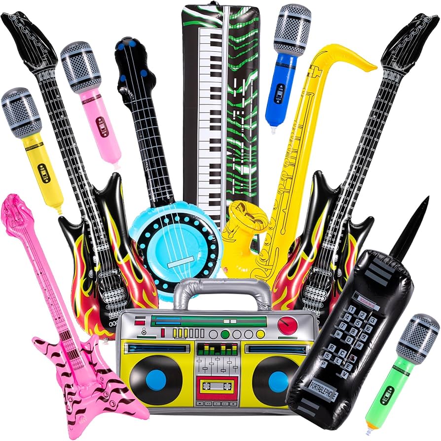 Amazon.co.jp: PLMMOUT インフレータブル楽器12個 インフレータブル