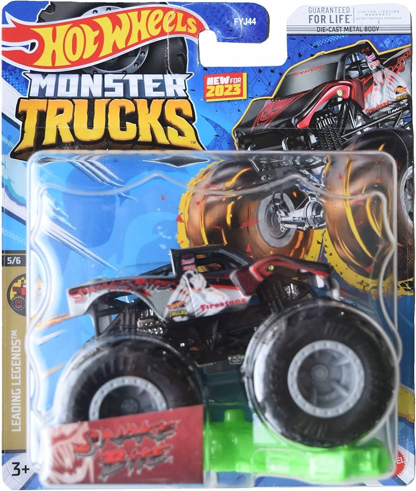 Amazon.com: Hot Wheels Monster Trucks Snake Bite, Connect and