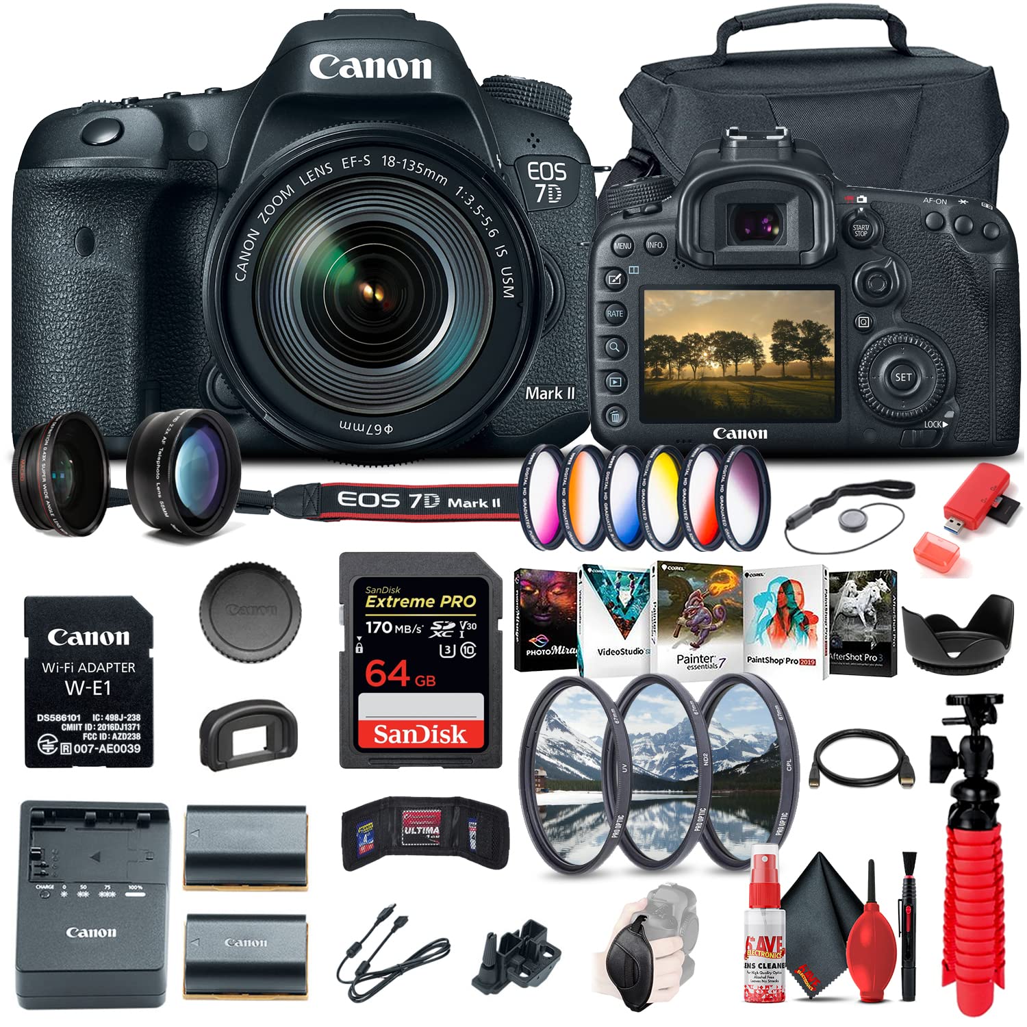 Amazon.com : Canon EOS 7D Mark II DSLR Camera with 18-135mm f/3.5
