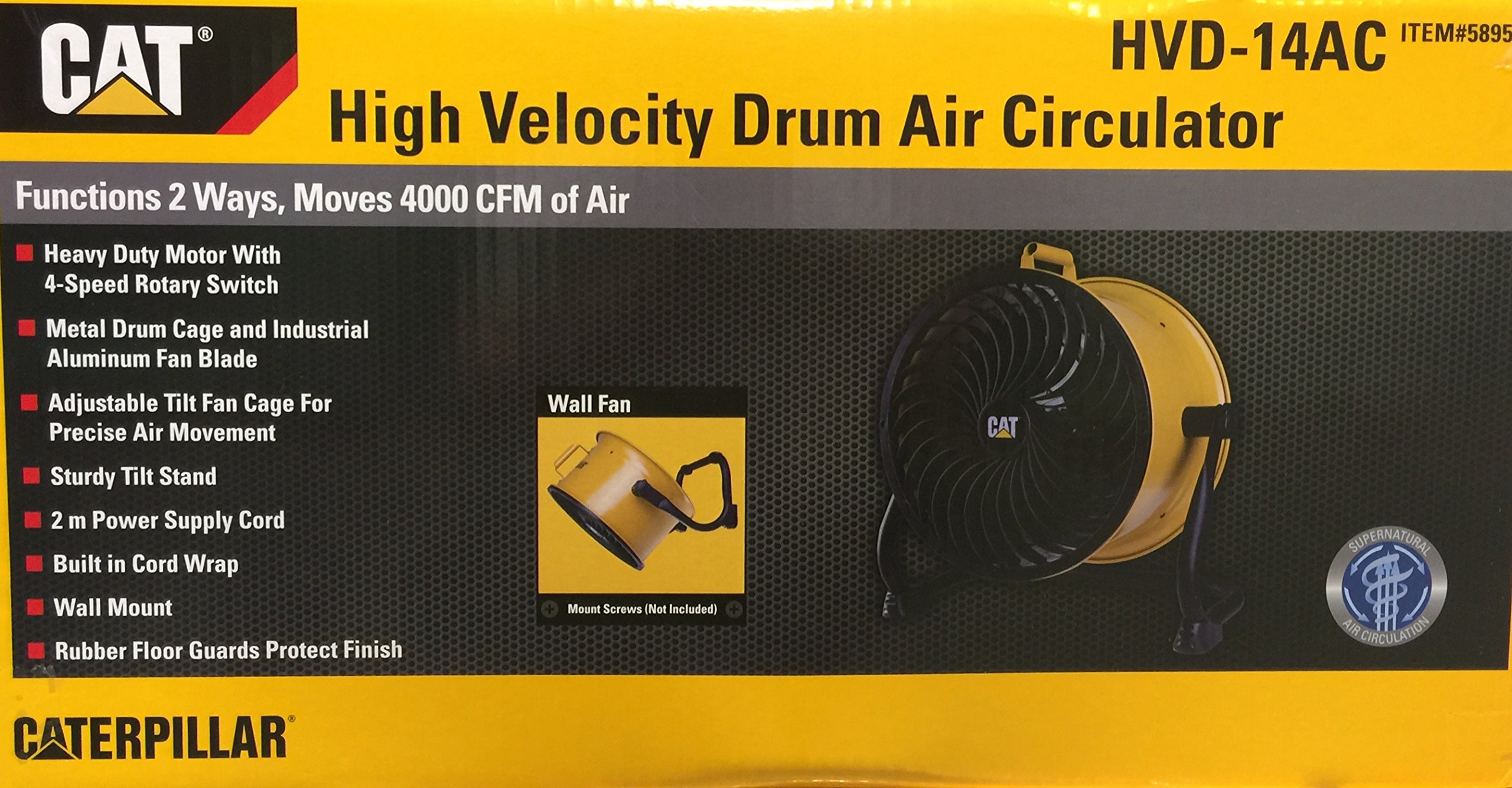 Amazon.co.jp: CATERPILLAR エアーサーキュレーター 35cm 1400rpm HVD