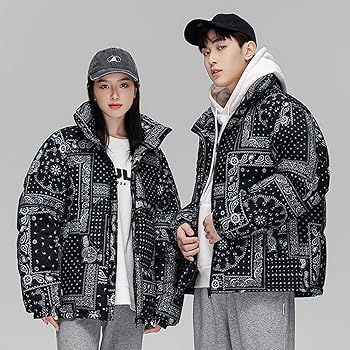 Amazon | [BAGAD] ダウンジャケット メンズ レディース 熱帯植物