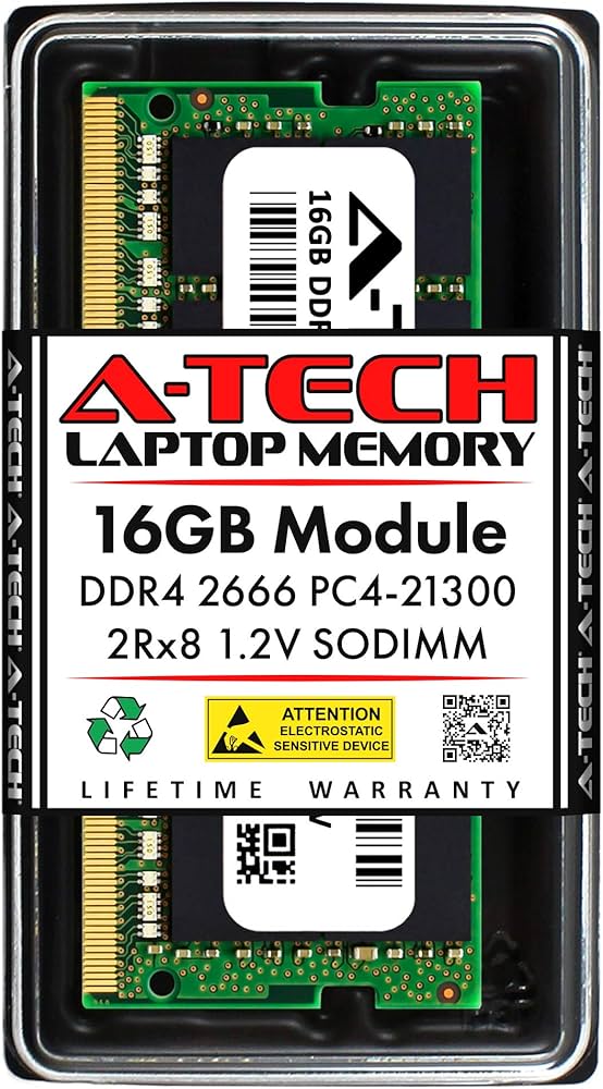 A-Tech 16GB RAM for Dell G3 15 3590 | DDR4 2666MHz PC4-21300 Non
