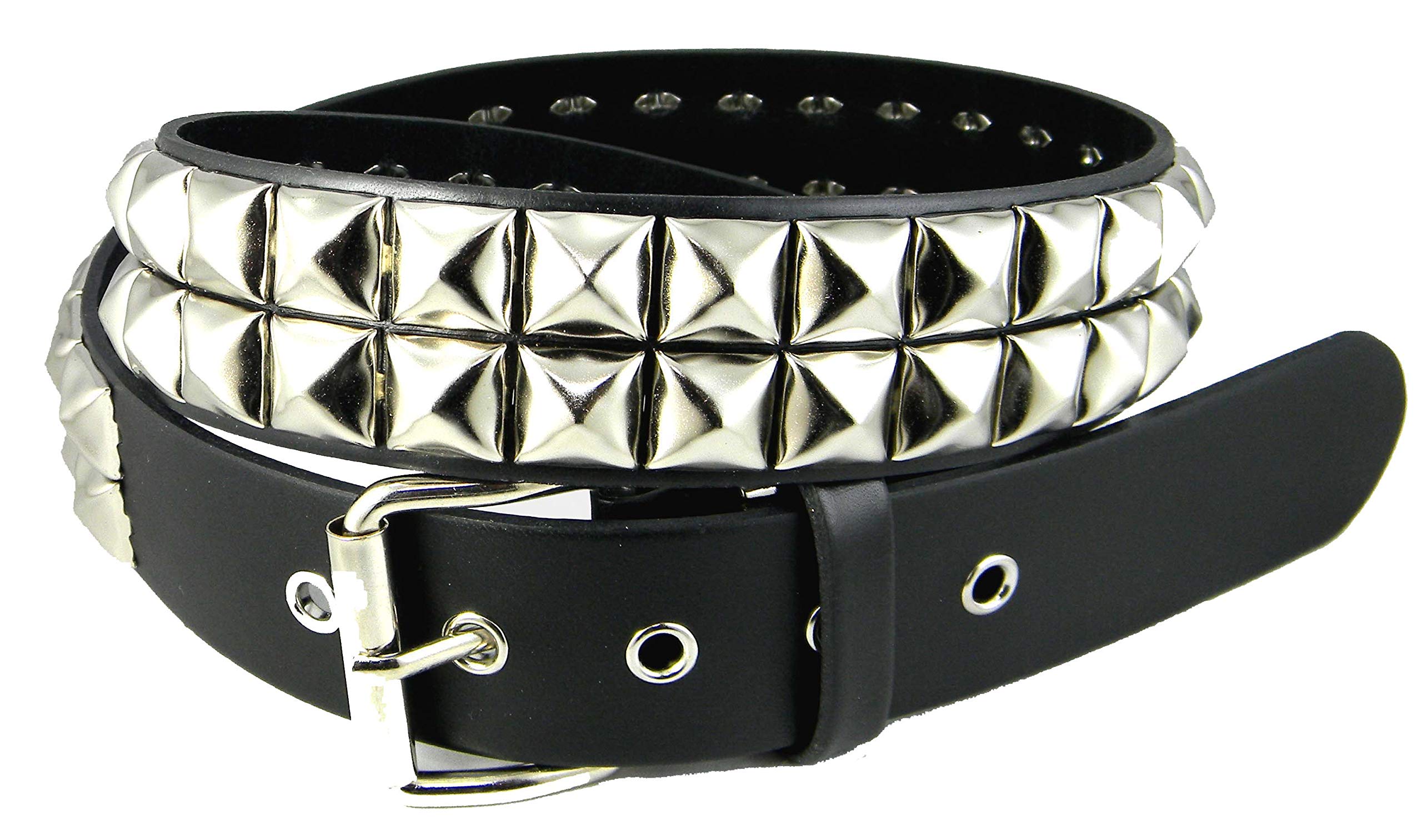 Amazon | [ハヴァナムーンアクセサリーストア] スタッズベルト 本革